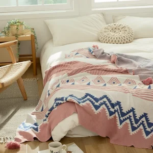 Bohemia Style New Design Living Room Sofas the Offices Knee Blanket Tassel Knitted Cotton Throw Blanket Modern CXY