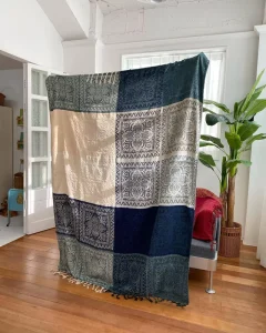 Bohemian Chenille Woven Blanket Throw With Fringe 150*190cm Reversible Sofa Towel Knitted Couch Blanket Throw