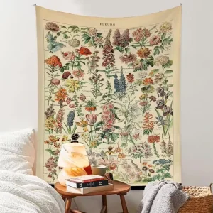 Bohemian Clouds Moon Stars Sky Abstract Polyester Tapestry Wall Hanging 48×36 Inches Colorful High Quality Machine Washable Home