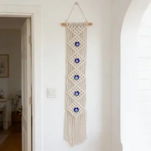 Bohemian Hand woven Devil’s Eye Series Tapestries Bed Breakfast Home Wall Decoration Wall mounted Cotton Rope Tapestries