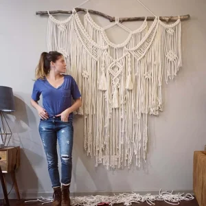 Bohemian Home Decor Handmade Backdrop Large Macrame Wall Hanging Tapestry for Hotel