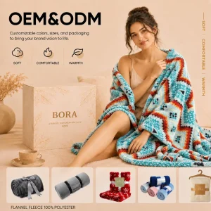 Bohemian Sherpa Throw Blanket Sherpa Fleece Blanket for All Season Southwestern Aztec Throw Blanket