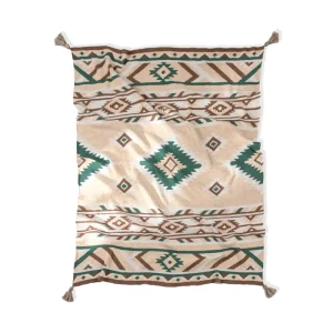 Bohemian Style Class A Knitted Throw Blanket Perfect for Air Conditioning Sofa Couch and Car Travel