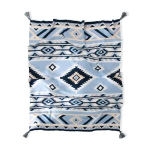 Bohemian Style Class A Knitted Throw Blanket Perfect for Air Conditioning Sofa Couch and Car Travel