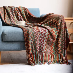 Bohemian Style Sofa Throw Blanket Summer Knitted Blanket Office Nap Blanket