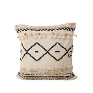 Bohemian Tufted Square Throw Pillow Removable Washable Zipper Closure Customizable Printable Logo Modern Sofa Decor