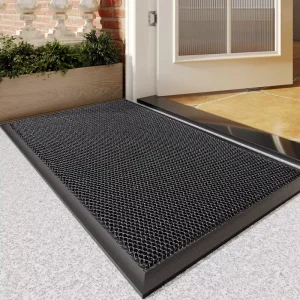Boho Chic Macrame Woven Tassel Fringe Door Mats Handmade Decorative Modern Style Polyester Washable Entrance Rugs