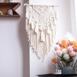 Boho Decor Cotton Rope Macrame Wall Hanging Tapestry Sign