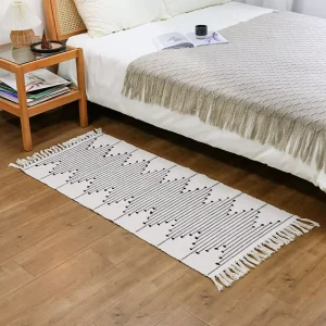 Boho Decor Living Room Washable Area Rug Unique Design Runner Rugs Woven Carpet Floor Mat for Living Room