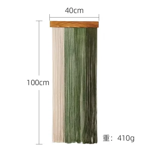 Boho Macramé Wooden Board Wall Hanging Bohemian Tassel Weave Tapestry Guest House Home Decor