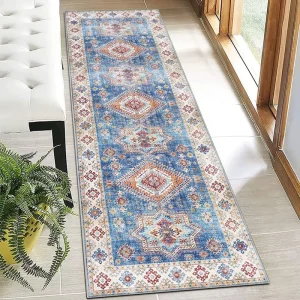 Boho Tribal Vintage Floral Runner Rug Soft Area Rugs Geometric Long Kitchen Hallway Carpet NonSlip Washable Kitchen Mats