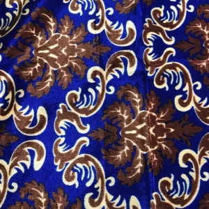 Bold Flower Figures Soft Velvet Knitted Breathable 100% Polyester Medium Weight Multi Color Print Durable Upholstery Sofa