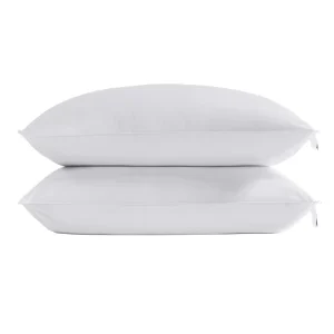 Breathable 100% Cotton Hypoallergenic Fabric Down Alternative Microfiber Filling Bed Pillow