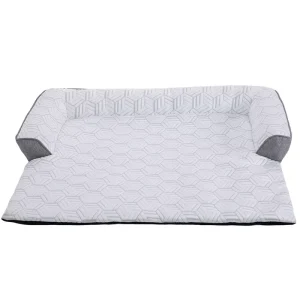 Breathable Cooling Removable Washable Classic Rectangle Polyester Pet Mat & Cushion Dog Bed for Dogs All Seasons Use
