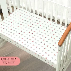 Breathable Durable Fitted Sheet Muslin Cotton Custom Animal Pattern Bed Mattress Cover Sheet Comforter for Baby
