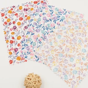 Breathable Lightweight Soft Small Flower Print Cotton Poplin Fabric for Baby & Kids Blouse Pillowcase Toy