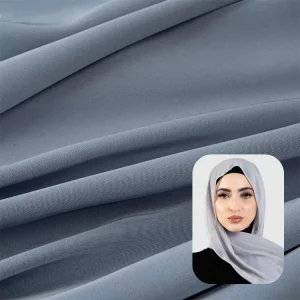 Breathable Polyester Chiffon Fabric Lightweight for Indian Sari Abaya Blouses and Home Curtains Made in China