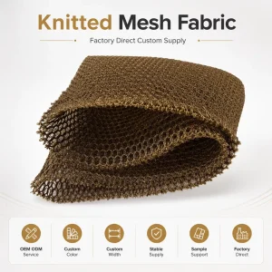 Breathable Polyester Knitted Mesh Fabric Open Structure Lightweight Material For Multi Industry Applications