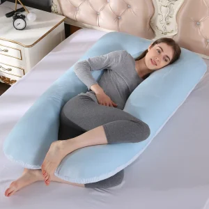 Breathable Polyester Pregnancy Pillow Full Body Sleep Support for Maternity
