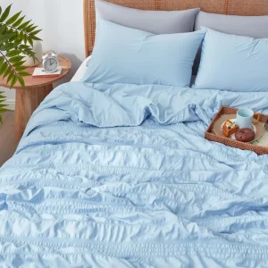 Breathable Silk Smooth Summer Bedding Queen Size Cooling Technology Polyester Cooling Comforter Seersucker Quilt