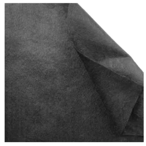 Breathable and Non deformable Industrial and Household Use Nonwoven Fabrics Roll Spunlace Black Fabric of Plain Pattern