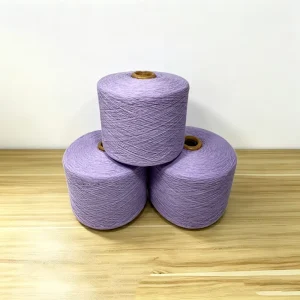 Bright Color Eco Friendly Melange Yarn Factory Direct Sale Recycled Cotton Polyester Blended Knitting Weaving Yarn