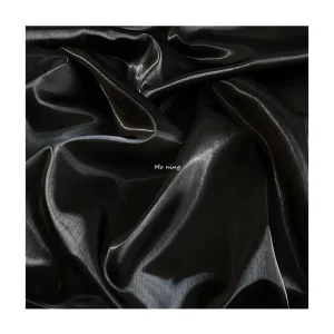 Bright Liquid Glazed Shiny Metallic 100% Polyester Crystal Mirror Design Shiny Satin Fashion Party Water Organza Fabric for Dress