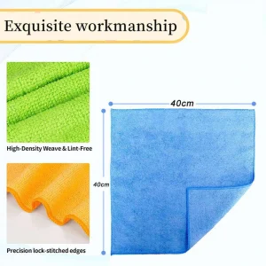 Bright Warp Knitted Cleaning Cloth Fast Drying Multipurpose Popular for Daily Kitchen Use Household Cleaning Towel