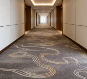 Broadloom Hotel Wall to Wall Carpet Nylon Floral Print Anti Slip Sound Absorb Custom Corridor Lobby Commercial Floor Carpet