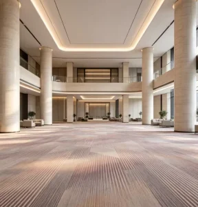 Broadloom Tufted Custom Wall to Wall Hotel Carpet 4m Action Back Nylon Heavy Traffic Sound Absorbing Project Supply Lobby