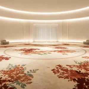 Broadloom Tufted Custom Wall to Wall Hotel Carpet 4m Fabric Back Nylon Stain Resistant Hotel FF&E Supplier Lobby Guest Corridor