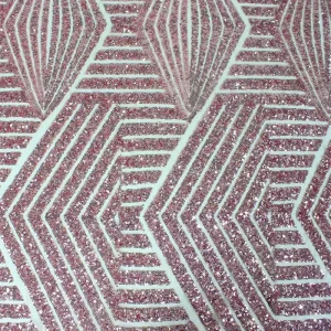 Brocade Fabric Embroidered Sequins Light Luxury Clothing Desktop Decoration 100% Polyester Stock