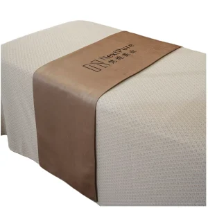 Brown Custom Personalized Bed Runner for SPA Massage Table Facial Bedding Scarf Bedding Decor for Hotels Salons