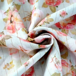 Bubble 100% Polyester Digital Printing Shirt Dress Home Wear Breathable Fabric Customization
