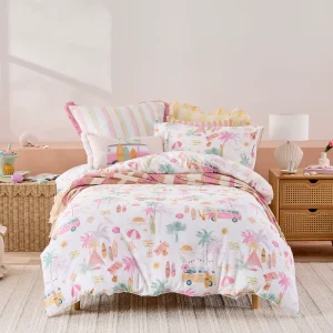 Bulk 100% Egyptian Cotton Children Bedding Set High Thread Count Digital Printed Kids Quilt Set Factory