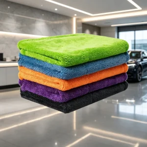 Bulk Double Face Twisted Plush Microfiber Towel Lint Free Auto Wash Detailing Absorbent Towel for Car Cleaning and Washing