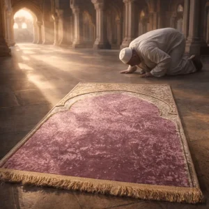 Bulk Lightweight Polyester Plain Mosque Home Muslim Prayer Mat