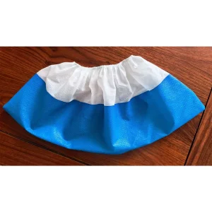 Bulk Machine Made White Disposable Shoe Cover Waterproof Anti Slip PP/SMS/Microporous Overshoes Ready to Ship