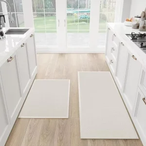 Bulk Order Absorbent Rubber Backed Kitchen Runner Rug Polyester Chenille Non Slip Standing Mats for Kitchen Office and Home