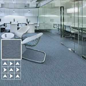 Bulk Order Polypropylene Carpet Tiles with Loose Lay Design No Adhesive Needed for Quick Turnaround