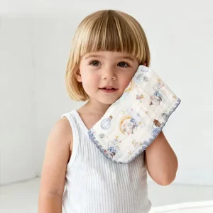 Bulk Orders Multi-Purpose 6 Layer Soft Cotton Kids Gauze Bath Towel Custom Logo Lightweight Durable Baby Washcloths for Toddler