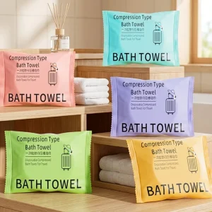 Bulk Oversized Compressed Bath Towels Disposable Travel Towels for Hotels Premium Export Quality Compressed Towel