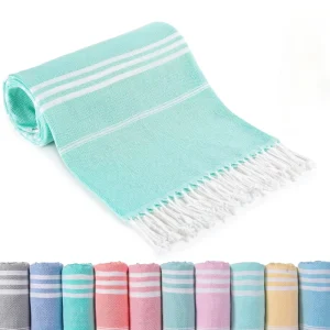Bulk Set of Water-Absorbing Beach Towels Printed Cotton Tropical Style for Swimming Camping Pool Travel Cruises for Adults