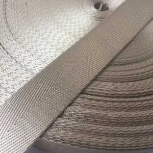 Bulk Stock Standard Herringbone Nylon Polyester Webbing Tape Flexible Material Woven-Back Webbing Strap