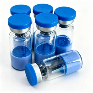 Bulk Supply Cosmetic Raw Material GHK-Cu Blue Copper Powder for Personal Care Formulation