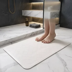 Bulk Supply Custom Logo PVC Suction Cup Bath Mat Anti Slip Easy Clean Shower Mat for Hotel B&B Apartment Project