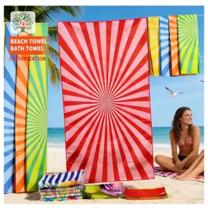 Bulk Supply Microfiber Beach Towel Large Size Lightweight Quick Dry for Custom