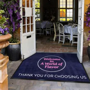 Bulk Tufted Jacquard Eco Friendly Decorative Commercial 3D Reversible Puzzle Rubber Anti Static Extra Thick Doormats Custom