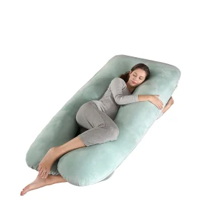 Bulk U Shaped Cotton Maternity Cushion High Grade Cold to Touch Case for Pregnant Belly Comfort for Evening Relax