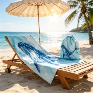 Bulk with Quick Dry Beach Towel Outdoor Towel Logo Custom Print Soft and Skin Friendly Microfibre Beach Towel
